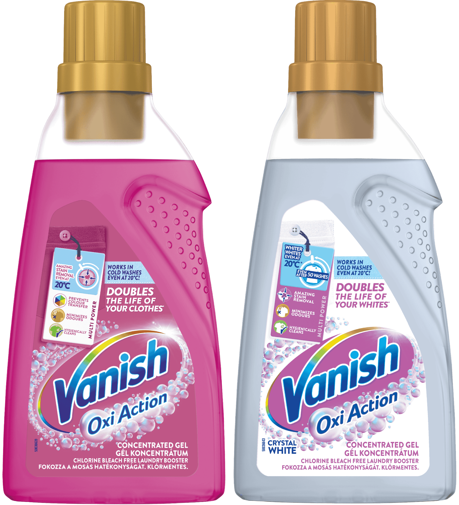 Vanish Oxi Action gely pro odstranění skvrn