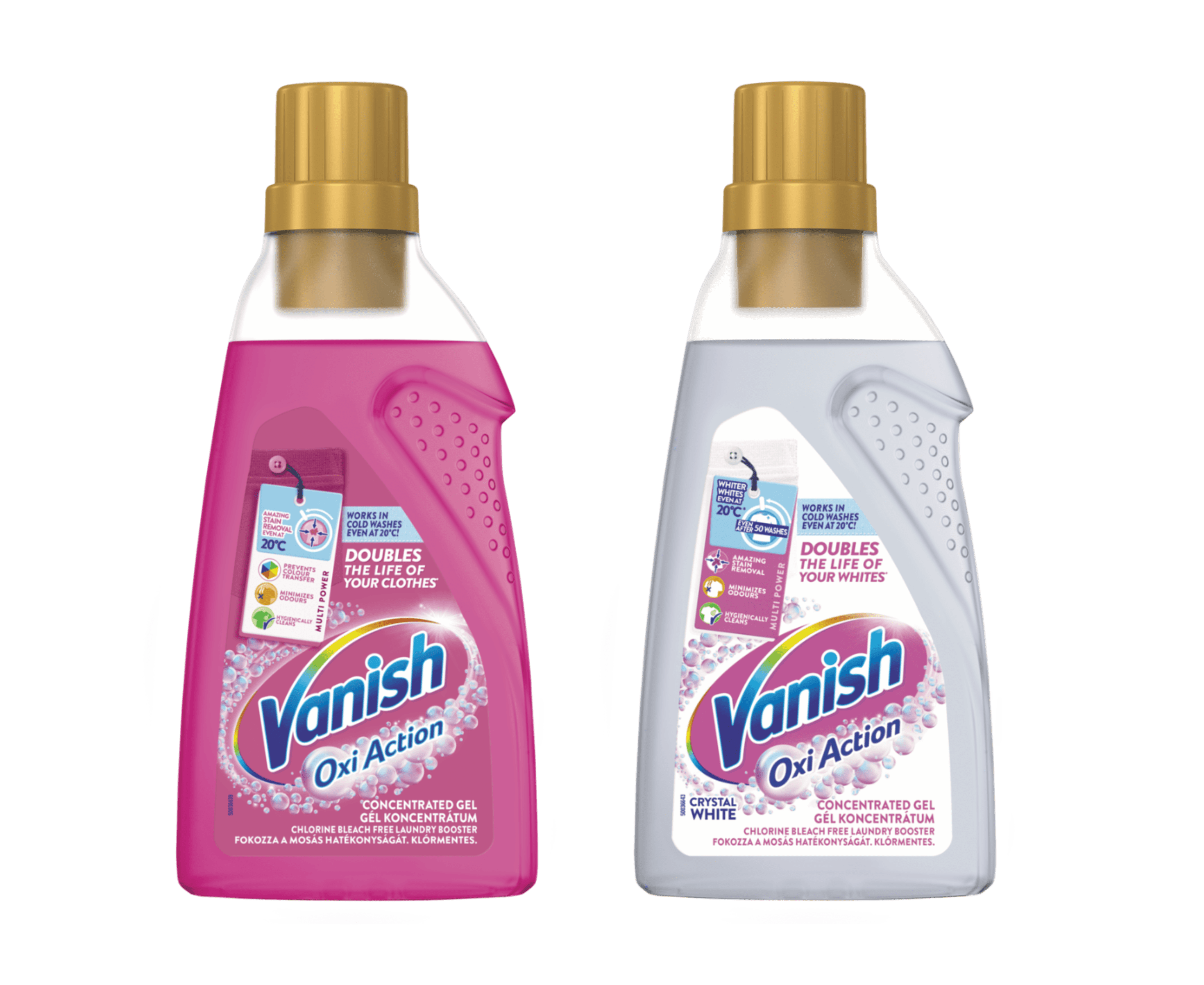 Vanish Oxi Action gely pro odstranění skvrn