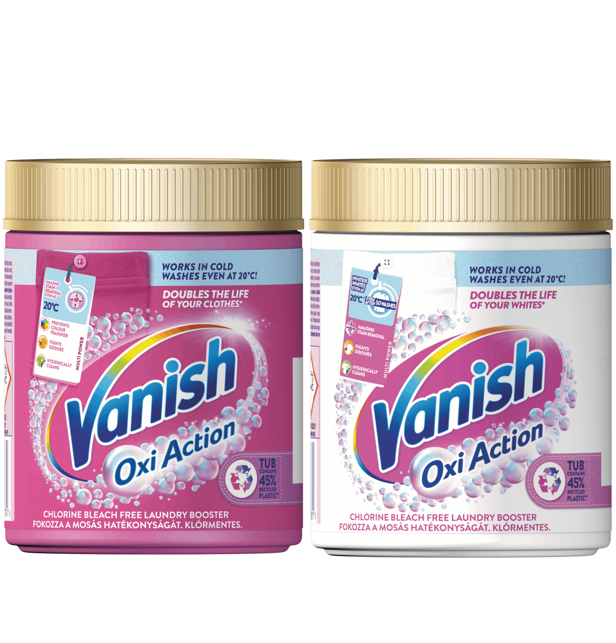 Vanish Oxi Action prášky pro odstranění skvrn